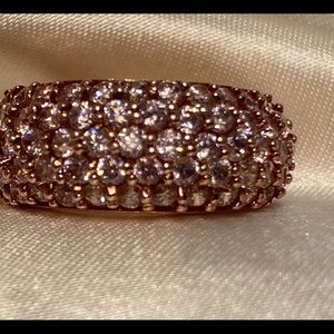 Pink diamond simulant ring